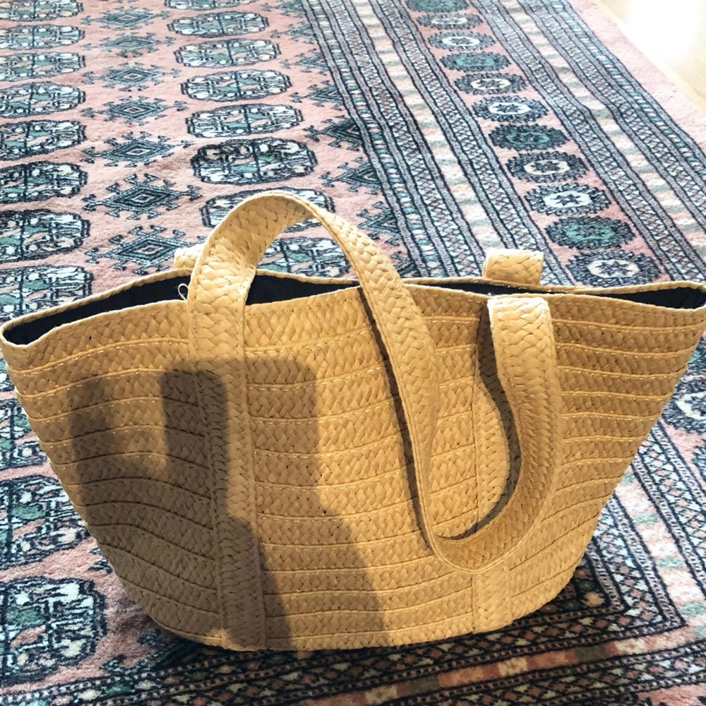 Draper James Woven Straw Bag